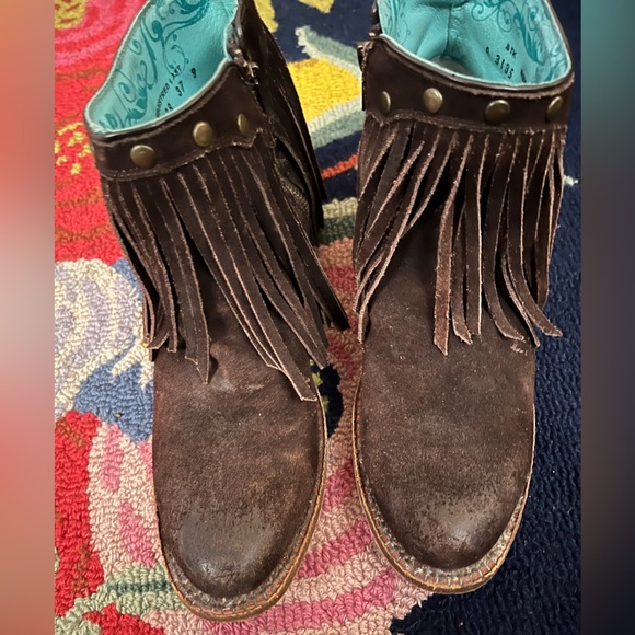 Corral Fringe Ankle Boots - Picture 4 of 7